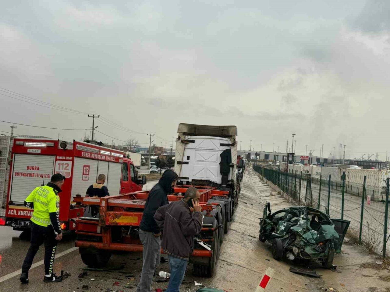 Gemlik Serbest Bölge’de feci kaza!