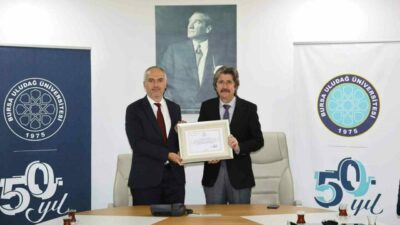 İl Sağlık Müdürlüğü’nden BUÜ’ye özel sertifika