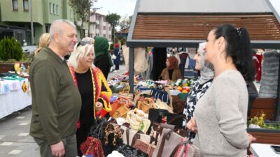 Bursa’da kadın girişimcilerle renklenen sokak