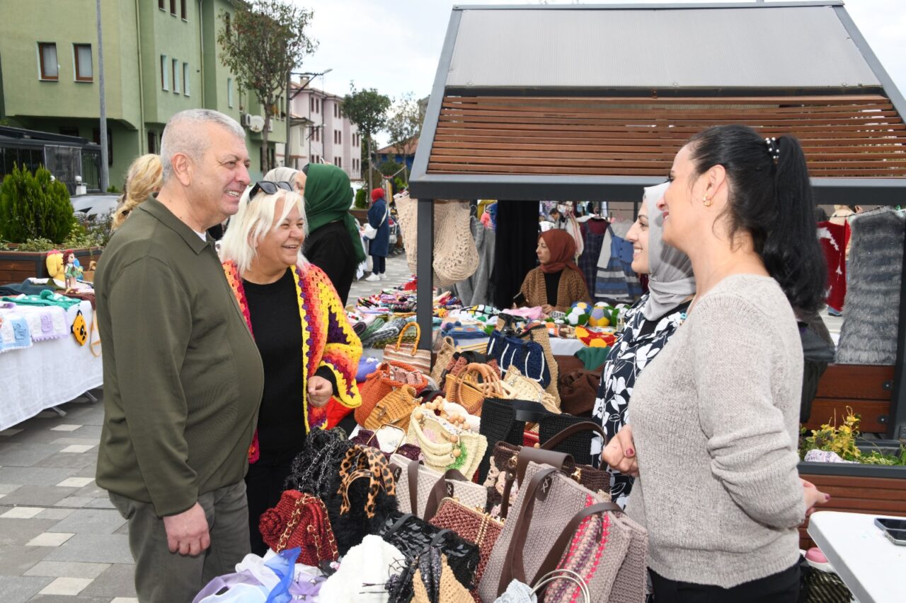 Bursa’da kadın girişimcilerle renklenen sokak