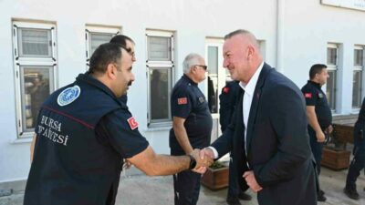 Karacabey Belediye Başkanı Karabatı: Kahraman itfaiyecilerimizin her zaman yanındayız