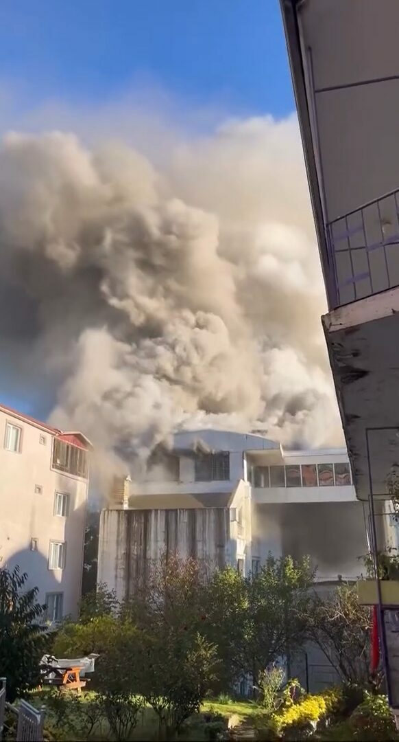 Korkutan otel yangını