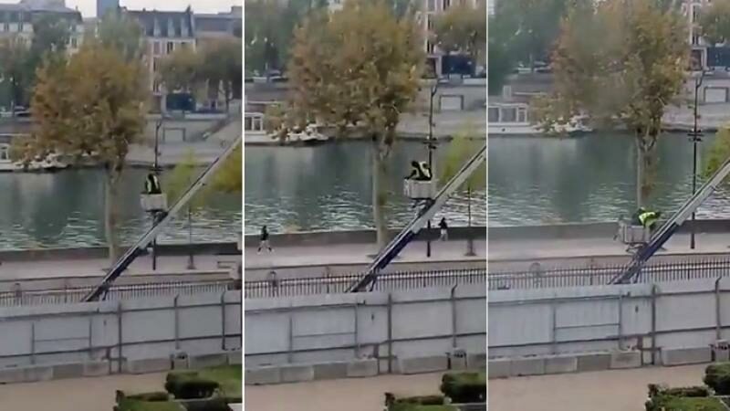 Louvre Müzesi soyguncularının kaçma anı ortaya çıktı