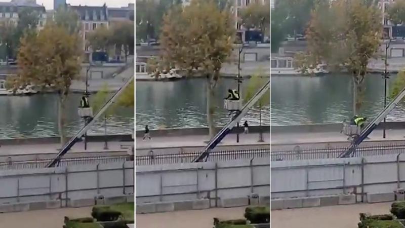 Louvre Müzesi soyguncularının kaçma anı ortaya çıktı