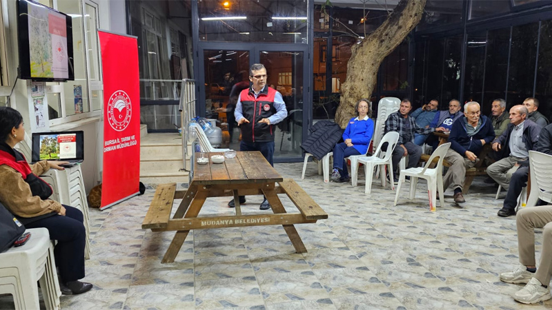 Mudanyalı çiftçiye zeytin ve incir sağlığı eğitimi