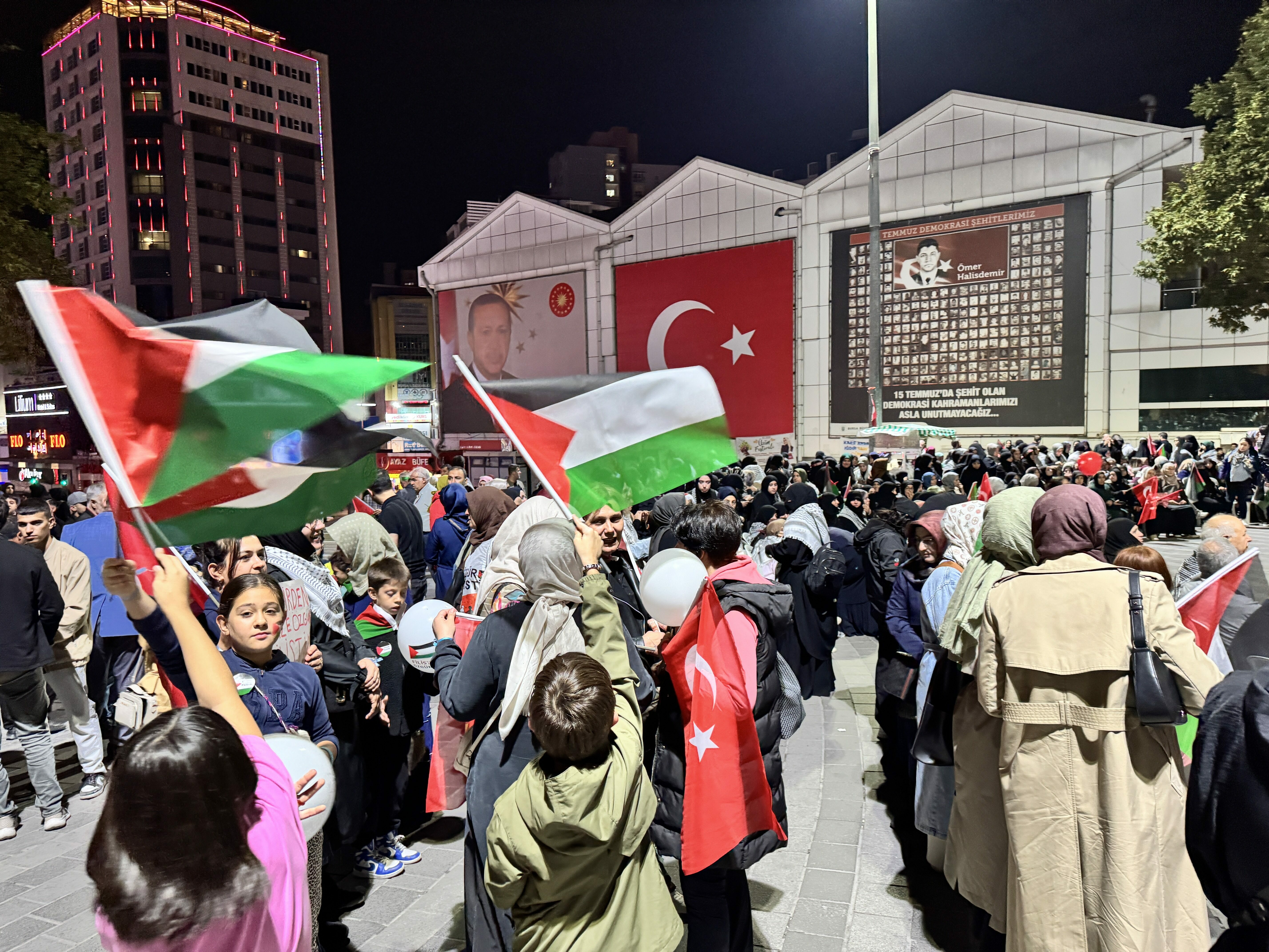Sumud Filosu’na saldırılar Bursa’da protesto edildi