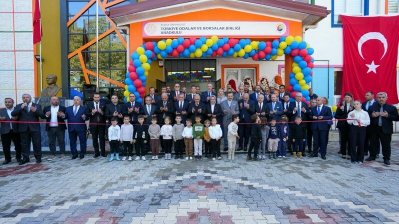TOBB Başkanı Hisarcıklıoğlu, Bursa’da anaokulu açılışına katıldı Türkiye Odalar ve Borsalar Birliği'nin (TOBB), Bursa’nın Orhangazi ve Gemlik