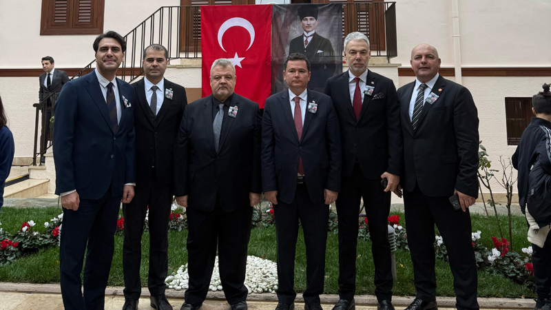 Başkan Aydın Selanik’te Atatürk’ü andı