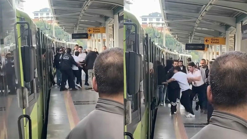 Bursa’da metroda koltuk tartışması Bursa’da metroda koltuk tartışması