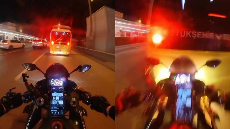 Bursa’da kaza ‘geliyorum’ dedi! Ölümden döndüğü anlar kamerada Bursa'da motosiklet, önünde duran belediye otobüsüne çarptı. Bu sırada, motosikletlinin,