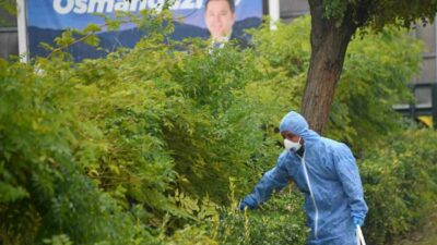 Bursa Osmangazi’de ilaçlama çalışması