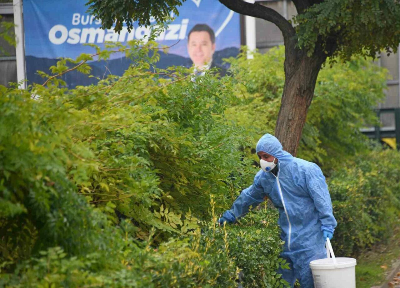 Bursa Osmangazi’de ilaçlama çalışması