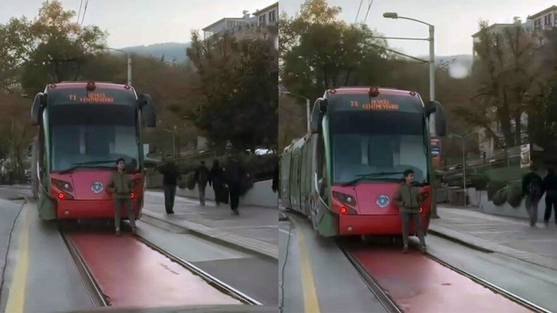 Bursa’da tehlikeli yolculuk