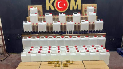 Bursa’da 1032 litre etil alkol ele geçirildi