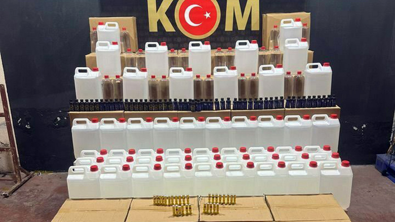 Bursa’da 1032 litre etil alkol ele geçirildi