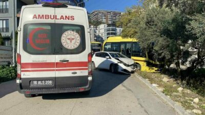 Bursa’da izne gelen uzman çavuş trafik kazasında yaralandı
