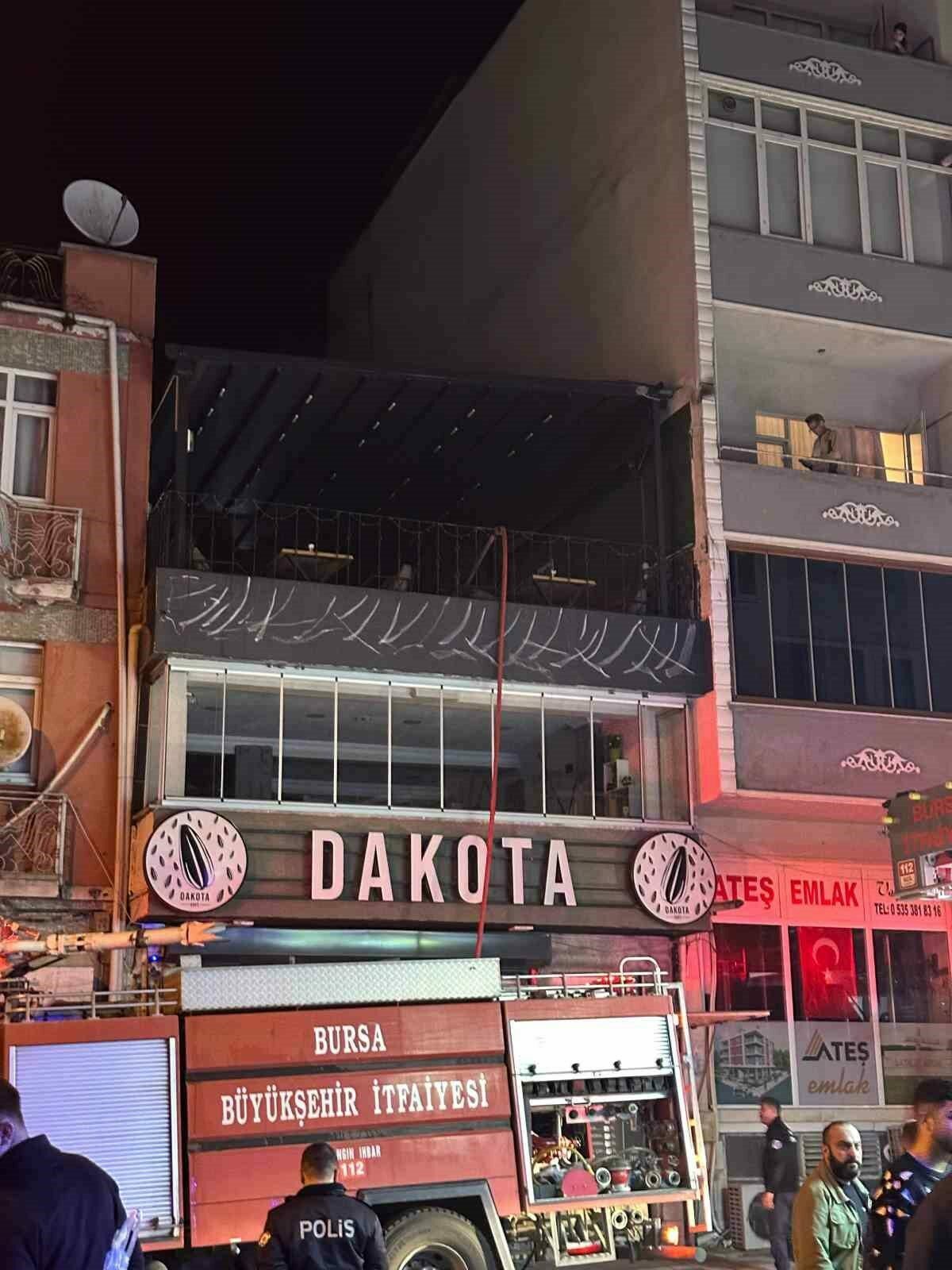 Bursa’da kafe yangını Bursa’da kafe yangını
