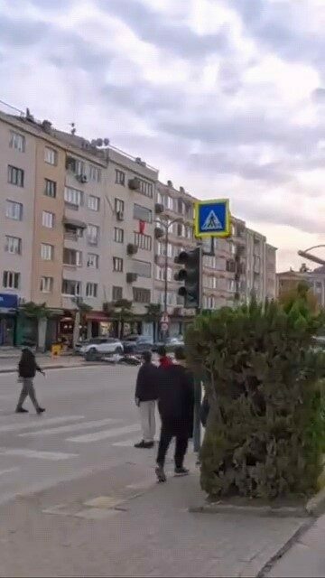 Bursa’da kaza anı kamerada