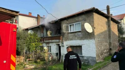 Bursa’da yangın paniği mahalleyi sardı