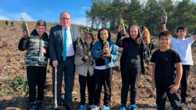 Özel Tan Okulları’ndan Ergin Kayan Hatıra Ormanı’na bin fidan