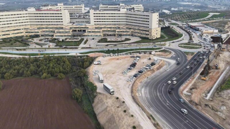 Bursa Şehir Hastanesi’ne yeni yol ve yeni otopark
