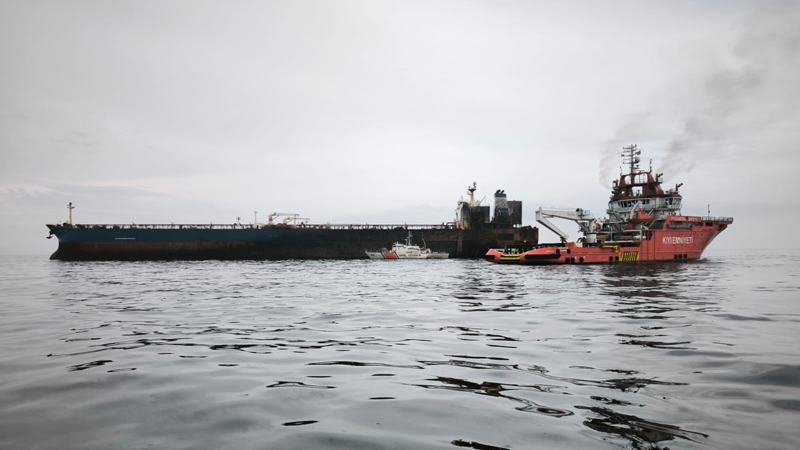 KAIROS gemisindeki yangın söndürüldü