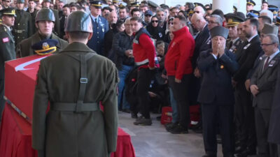 Şehit Yarbay Korkmaz’a veda