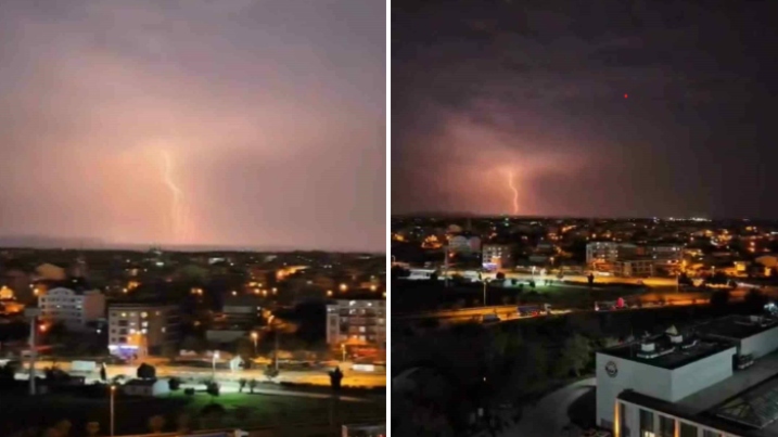 Bursa’da şimşeklerin dansı