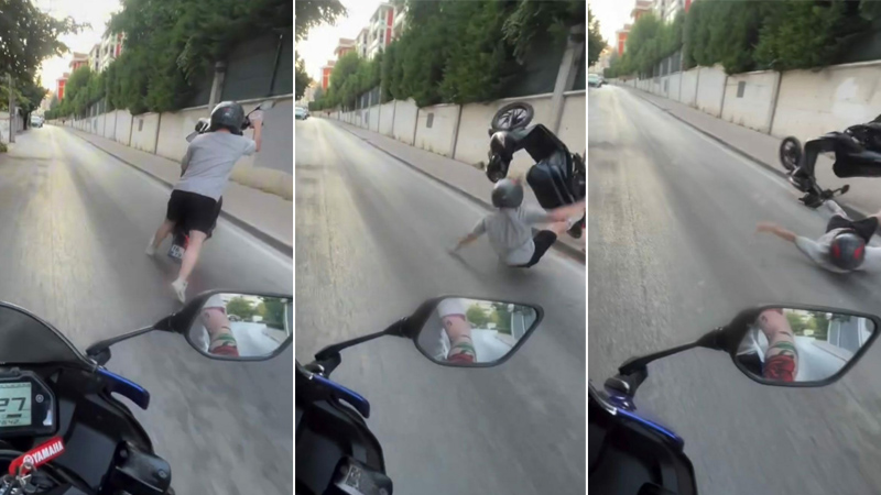 Bursa’da ‘tek teker’ facia