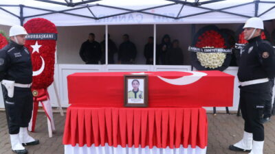 Şehit polise son görev