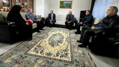 Şehit Serdar Uslu’nun öğretmen babasına anlamlı ziyaret