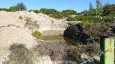 Su dolu çukurdan kadın cesedi çıktı