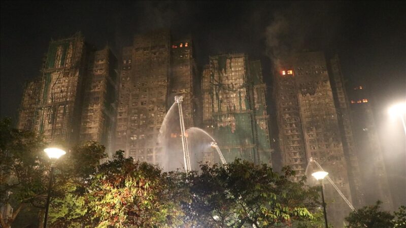 Çin'in Hong Kong Özel İdari Bölgesi'nin Tai Po bölgesinde 8