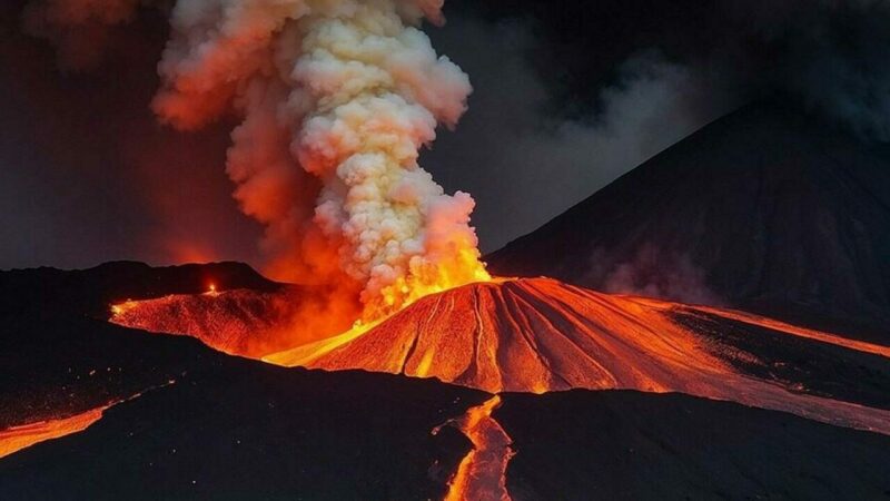 Yanardağ patladı: Küller 4,4 kilometre yükseldi