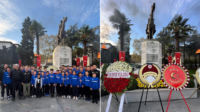 Yeşim Spor Kulübü’nden Ata’ya saygı Yeşim Spor Kulübü oyuncuları ve teknik heyeti, 10 Kasım Atatürk’ü