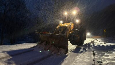 Bursa Nilüfer’de kar mesaisi