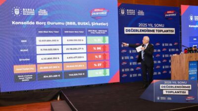 Bursa Büyükşehir’in borçlarıyla ilgili Başkan Bozbey’den hatırlatma; ‘Bütün frenleme ve engellemelere rağmen…’