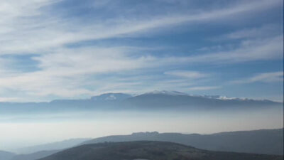 Bursa’nın o ilçesi sis altında! Muhteşem görüntüler