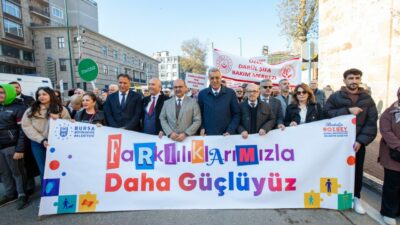Bursa’da engelli farkındalık yürüyüşü!