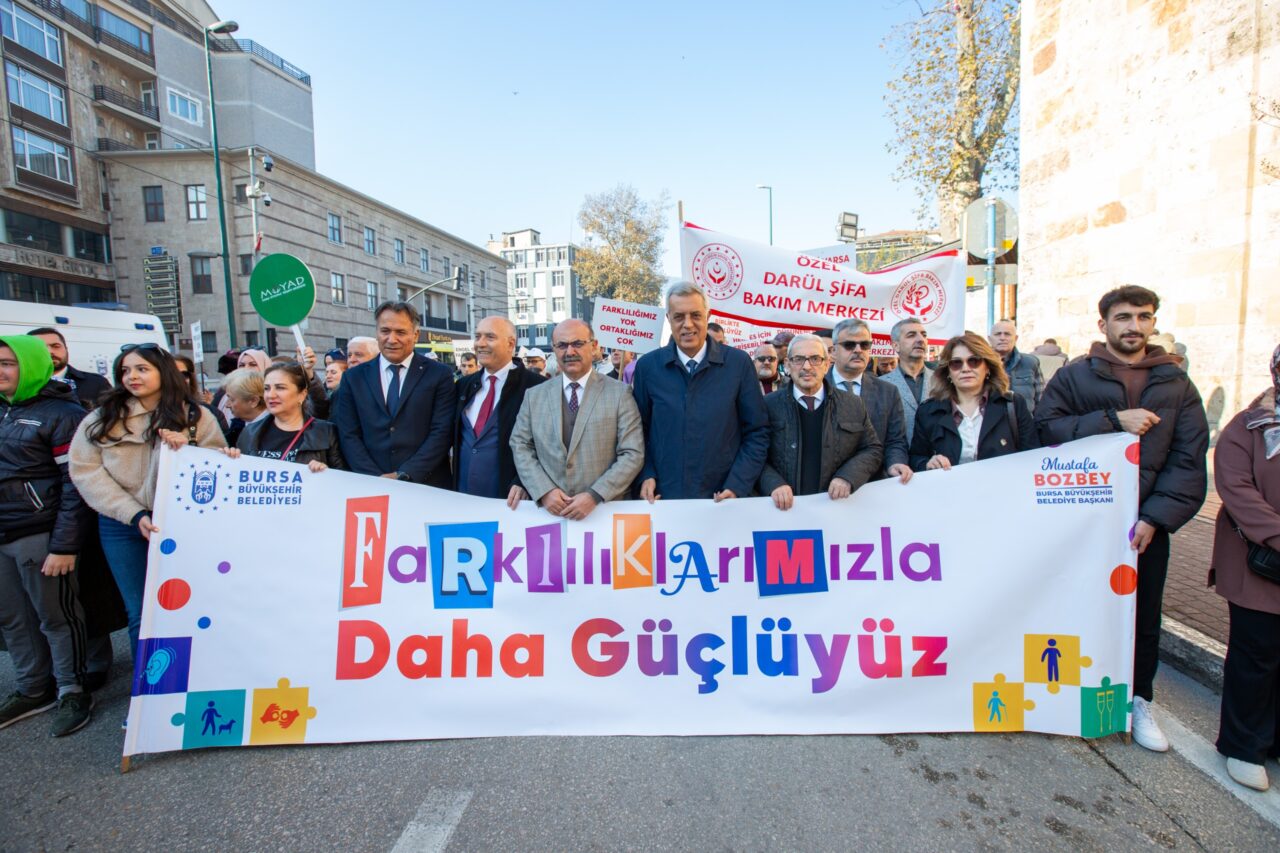 Bursa’da engelli farkındalık yürüyüşü!