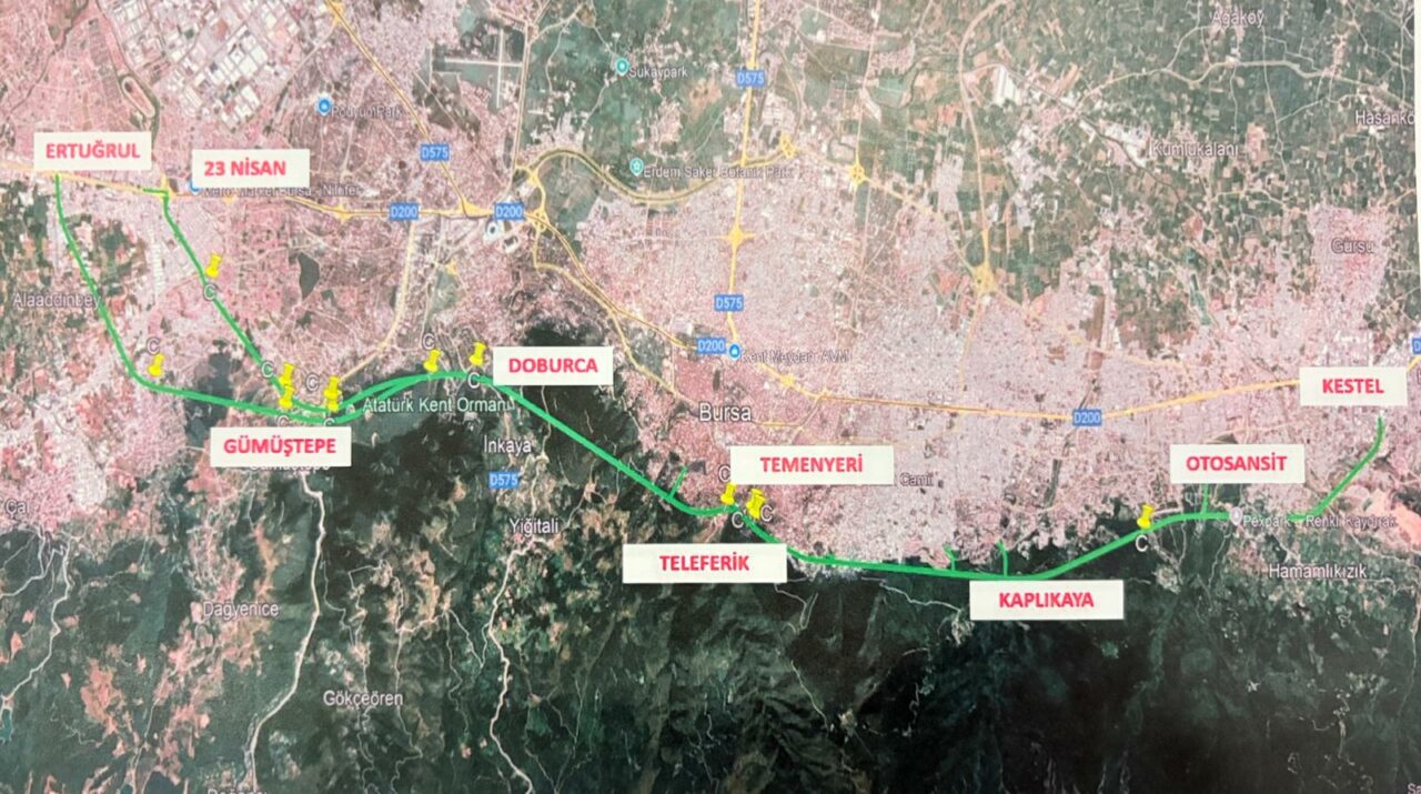 Bursa’nın ulaşım çilesine harita mühendislerinden reçete; İşte 27 kilometrelik Güney Çevre Yolu projesi!