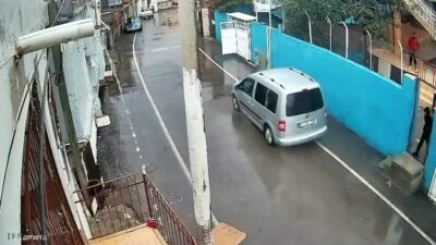 Aracıyla husumetlisini ezmeye çalıştı