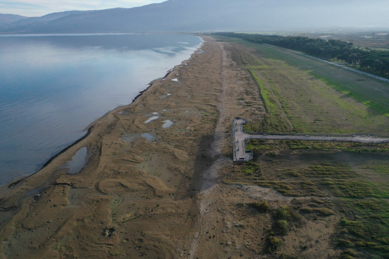 Bursa’nın en büyük gölü alarm veriyor! Felaketin boyutu bu görüntülerde