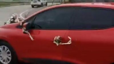 Bursa trafiğinde ilginç görüntü: Gören herkesi güldürdü…