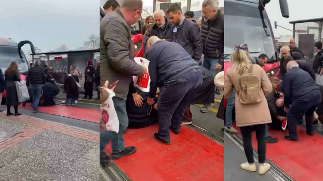 Bursa’da tramvay yayaya çarptı