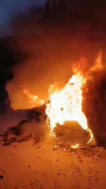 Bursa’da panik anları! Alev alev yandı…