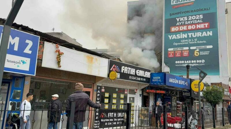 Bursa’da pide imalathanesinde yangın paniği