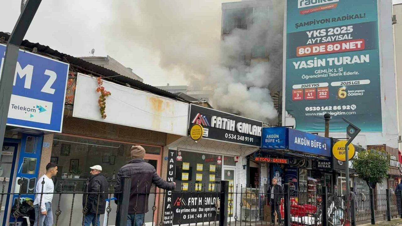 Bursa’da pide imalathanesinde yangın paniği Bursa’da pide imalathanesinde yangın paniği