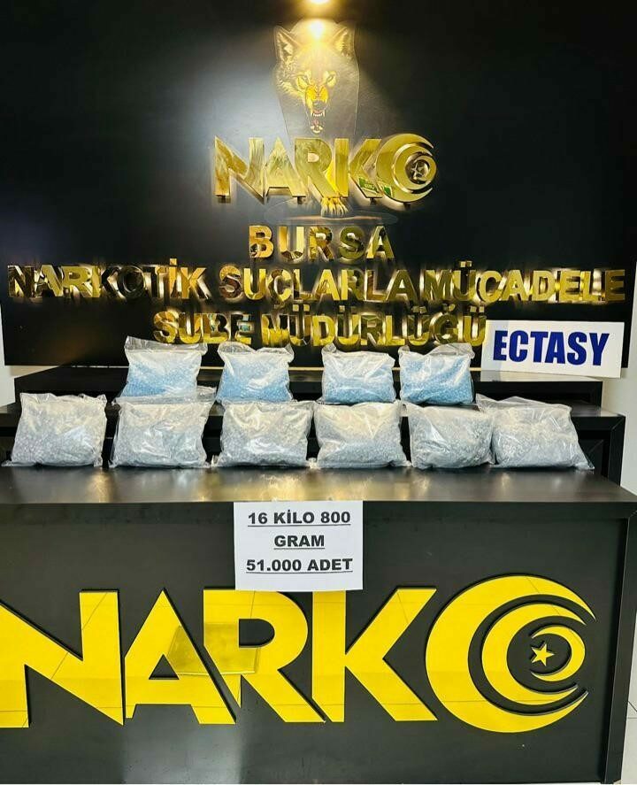 Bursa’da uyuşturucu operasyonu: 51 bin adet extacy ele geçirildi Bursa’da uyuşturucu operasyonu: 51 bin adet extacy ele geçirildi