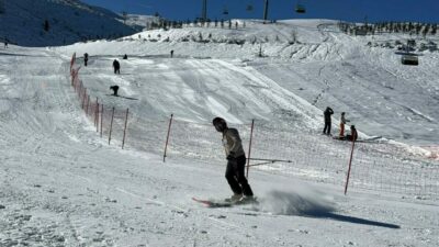 Denize en yakın kayak merkezinde sezon açıldı